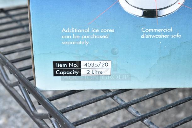 Chrome Finish 3 Tier Wire Shelving Unit w/ Contents Including Coffee Machine, Scale, Martini Glasses, 2 Tier Coffee Pot Warmer, Hollowick Votives, Water Pitchers.  BUYER MUST DISMANTLE. PCI CANNOT DISMANTLE FOR SHIPPING. PLEASE CONSIDER FREIGHT CHARGES. - Image 15 of 15