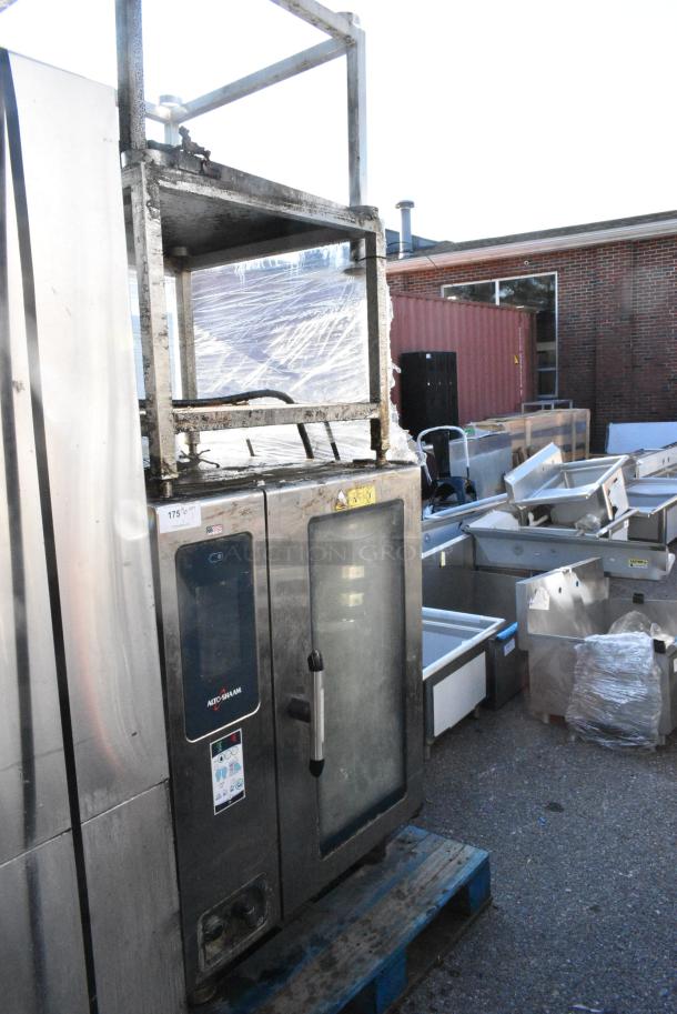 2019 Alto Shaam CTP10-10E Stainless Steel Commercial Electric Powered Combi Convection Oven w/ Equipment Stand. 208-240 Volts, 3 Phase. - Image 2 of 8