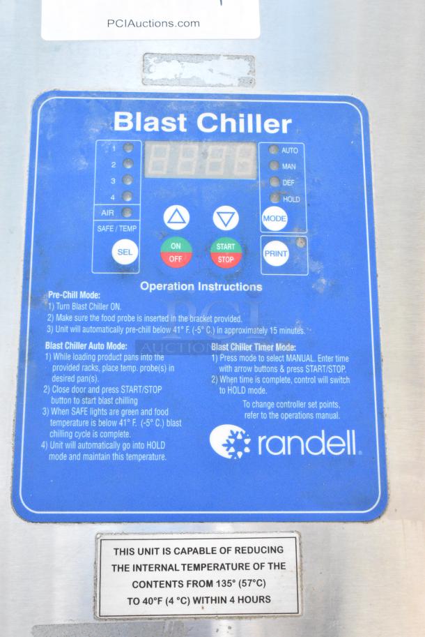 Randell BC-18 Stainless Steel Commercial Blast Chiller. 115/230 Volts, 1 Phase. - Image 3 of 6