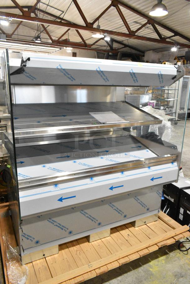 BRAND NEW! 2016 BKI HSS4-2TSQ Stainless Steel Commercial 2 Tier Warming Display Case Merchandiser. 230 Volts, 1 Phase. - Image 1 of 3