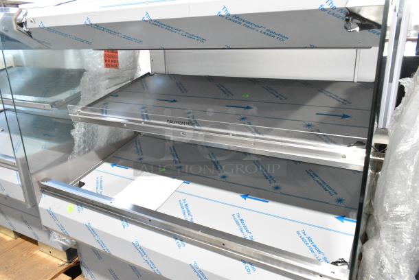 BRAND NEW! 2016 BKI HSS4-2TSQ Stainless Steel Commercial 2 Tier Warming Display Case Merchandiser. 230 Volts, 1 Phase. - Image 3 of 4