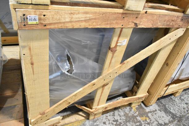 BRAND NEW IN CRATE! BKI COM-G Stainless Steel Commercial Natural Gas Powered Convection Oven. No Legs. - Image 2 of 2
