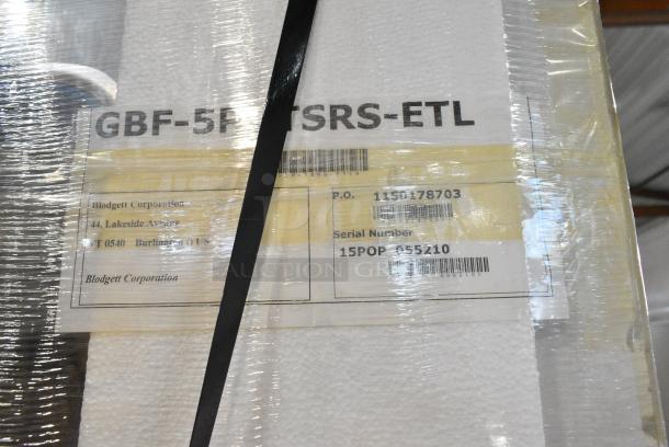 BRAND NEW IN CRATE! Blodgett Desmon GBF-5P+TSRS-ETL Stainless Steel Commercial Blast Chiller. - Image 4 of 5
