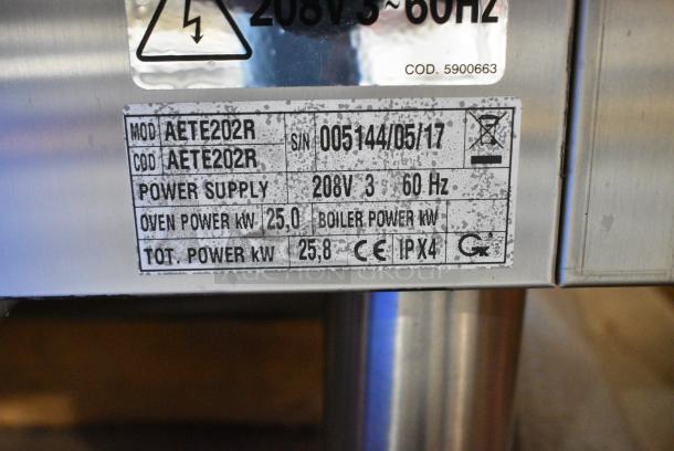 BRAND NEW IN CRATE! BKI AETE202R Stainless Steel Commercial Electric Powered Combi Convection Oven. 208 Volts, 3 Phase. - Image 3 of 11