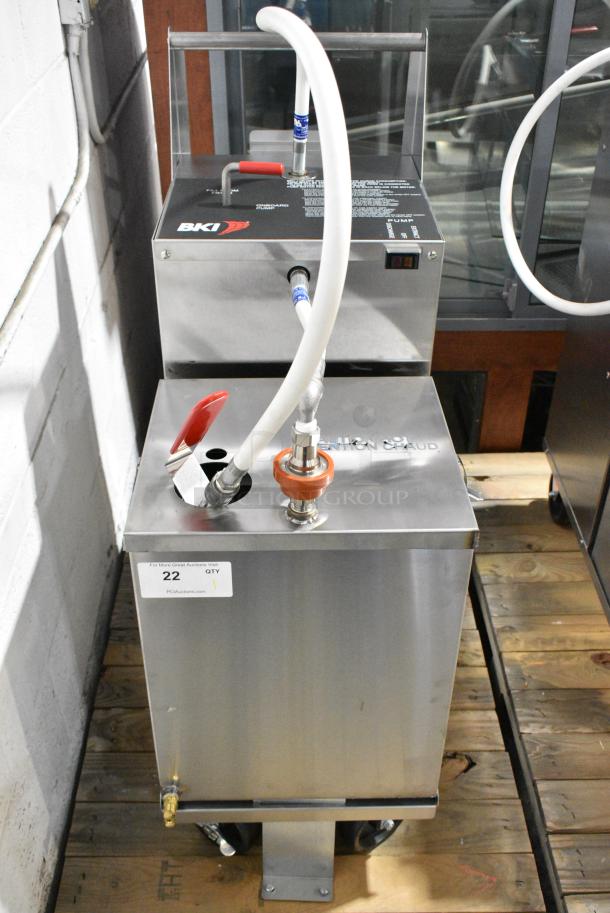 BRAND NEW! 2019 BKI PDC-14 Stainless Steel Commercial Oil Filtration System on Commercial Casters. 120 Volts, 1 Phase. - Image 1 of 7