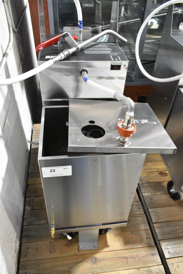 BRAND NEW! 2019 BKI PDC-14 Stainless Steel Commercial Oil Filtration System on Commercial Casters. 120 Volts, 1 Phase. - Image 4 of 7