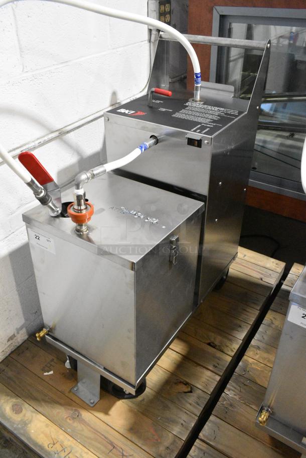 BRAND NEW! 2019 BKI PDC-14 Stainless Steel Commercial Oil Filtration System on Commercial Casters. 120 Volts, 1 Phase. - Image 6 of 7