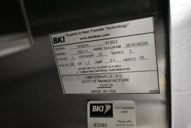 BRAND NEW! 2019 BKI PDC-14 Stainless Steel Commercial Oil Filtration System on Commercial Casters. 120 Volts, 1 Phase. - Image 7 of 7