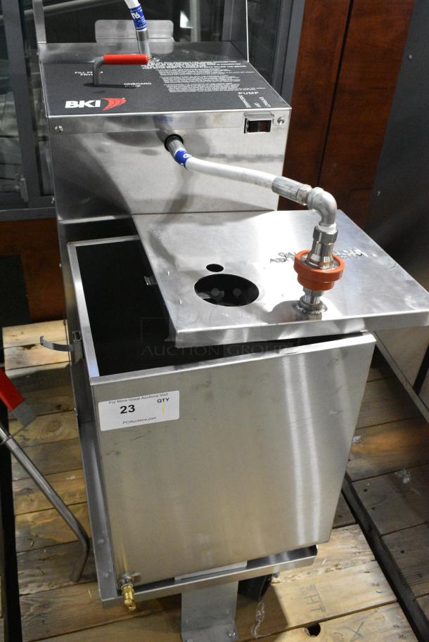 BRAND NEW! 2019 BKI PDC-14 Stainless Steel Commercial Oil Filtration System on Commercial Casters. 120 Volts, 1 Phase. - Image 5 of 6