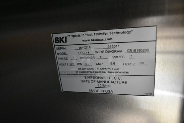 BRAND NEW! 2019 BKI PDC-14 Stainless Steel Commercial Oil Filtration System on Commercial Casters. 120 Volts, 1 Phase. - Image 6 of 6