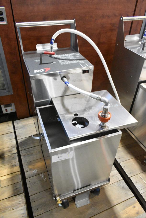BRAND NEW! 2019 BKI PDC-14 Stainless Steel Commercial Oil Filtration System on Commercial Casters. 120 Volts, 1 Phase. - Image 5 of 6