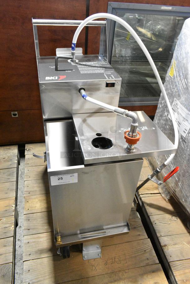 BRAND NEW! 2019 BKI PDC-14 Stainless Steel Commercial Oil Filtration System on Commercial Casters. 120 Volts, 1 Phase. - Image 5 of 6