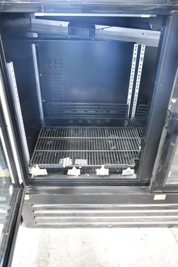SG Merchandising DD-12 Metal Commercial 2 Door Reach In Cooler Merchandiser w/ Poly Coated Racks. 115 Volts, 1 Phase. Cannot Test Due To Missing Power Cord - Image 3 of 5