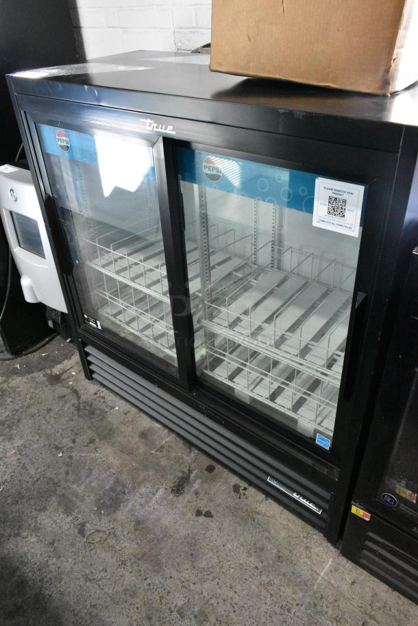 2024 True GDM-41SL-48-HC-LD Metal Commercial 2 Door Reach In Cooler Merchandiser w/ Poly Coated Racks. 115 Volts, 1 Phase. Tested and Working! - Image 1 of 6