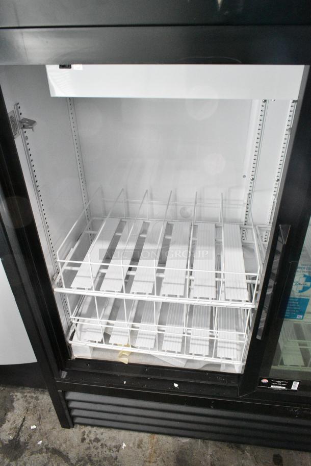 2024 True GDM-41SL-48-HC-LD Metal Commercial 2 Door Reach In Cooler Merchandiser w/ Poly Coated Racks. 115 Volts, 1 Phase. Tested and Working! - Image 4 of 6