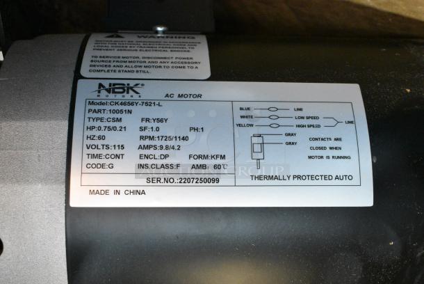 NBK CK4656Y-7521-L Metal Blower. - Image 4 of 4