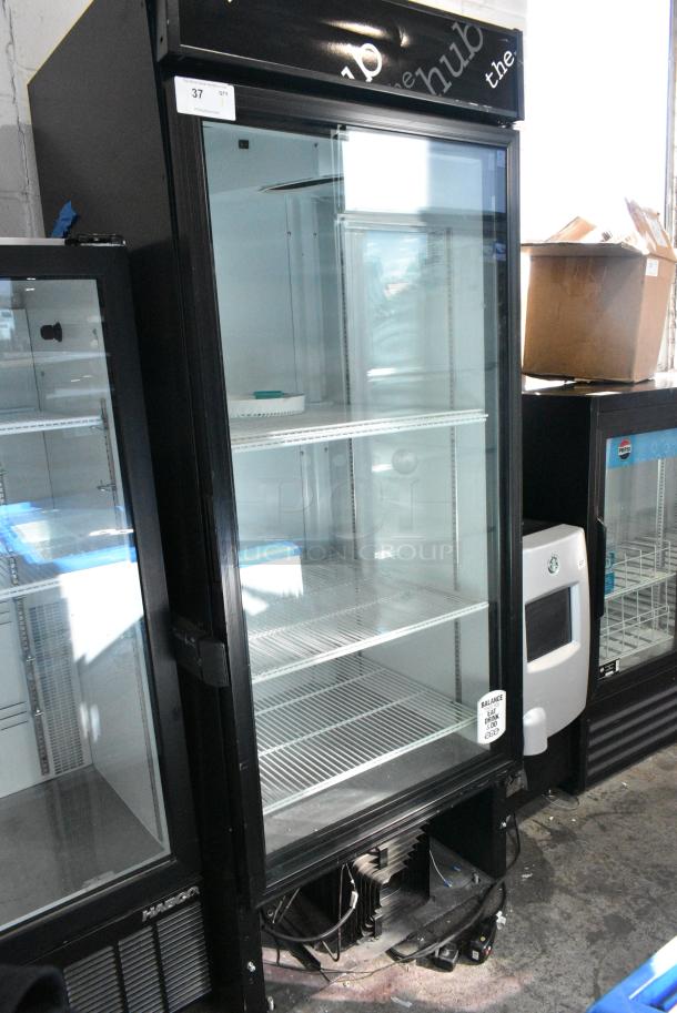 Criotec CFX-26 Metal Commercial Single Door Reach In Cooler Merchandiser w/ Poly Coated Racks. 115 Volts, 1 Phase. Tested and Powers On But Does Not Get Cold - Image 1 of 6