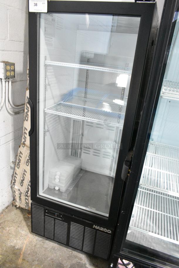 Habco SE12 Metal Commercial Single Door Reach In Cooler Merchandiser w/ Poly Coated Racks. 115 Volts, 1 Phase. Tested and Working! - Image 2 of 5