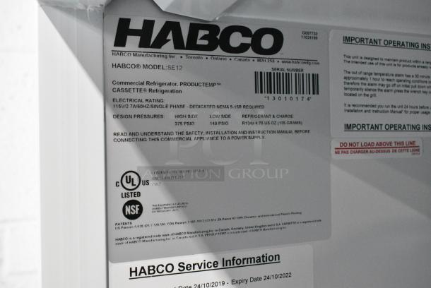 Habco SE12 Metal Commercial Single Door Reach In Cooler Merchandiser w/ Poly Coated Racks. 115 Volts, 1 Phase. Tested and Working! - Image 5 of 5