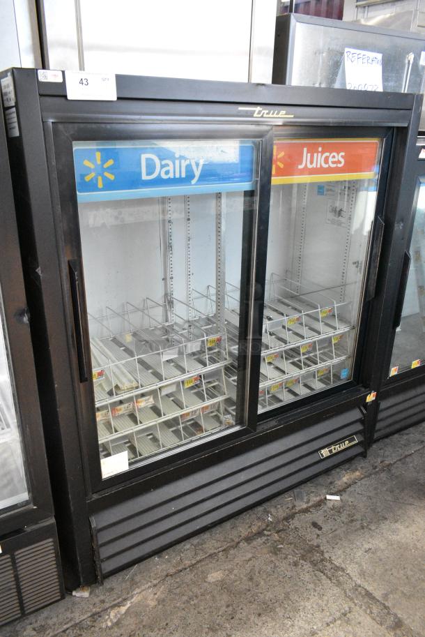 True GDM-41SL-48-HC-LD Metal Commercial 2 Door Reach In Cooler Merchandiser w/ Poly Coated Racks. 115 Volts, 1 Phase. Tested and Working! - Image 1 of 5