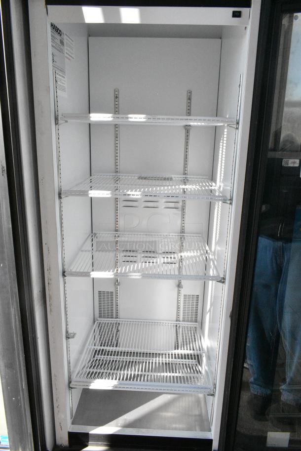 2019 Habco SE18 Metal Commercial Single Door Reach In Cooler Merchandiser w/ Poly Coated Racks. 115 Volts, 1 Phase. Tested and Working! - Image 3 of 4