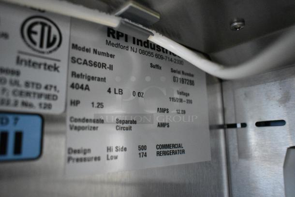 RPI SCAS60R-II Metal Commercial Open Grab N Go Merchandiser w/ Metal Shelves. 115/208-230 Volts, 1 Phase. - Image 4 of 6