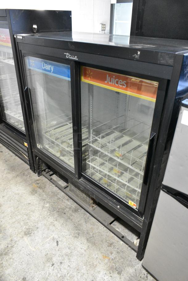 2016 True GDM-41SL-48-HC-LD Metal Commercial 2 Door Reach In Cooler Merchandiser w/ Poly Coated Racks. 115 Volts, 1 Phase. Tested and Working! - Image 2 of 6