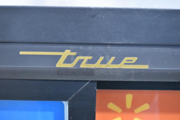 2016 True GDM-41SL-54-LD Metal Commercial 2 Door Reach In Cooler Merchandiser w/ Poly Coated Racks. 115 Volts, 1 Phase. Cannot Test Due To Cut Power Cord - Image 2 of 5