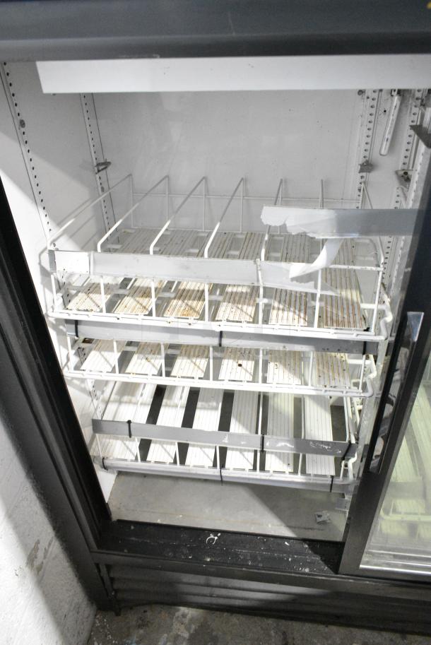 2016 True GDM-41SL-54-LD Metal Commercial 2 Door Reach In Cooler Merchandiser w/ Poly Coated Racks. 115 Volts, 1 Phase. Cannot Test Due To Cut Power Cord - Image 3 of 5