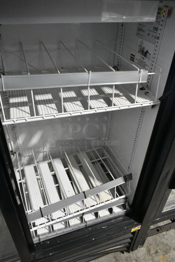 2016 True GDM-41SL-54-LD Metal Commercial 2 Door Reach In Cooler Merchandiser w/ Poly Coated Racks. 115 Volts, 1 Phase. Cannot Test Due To Cut Power Cord - Image 4 of 5