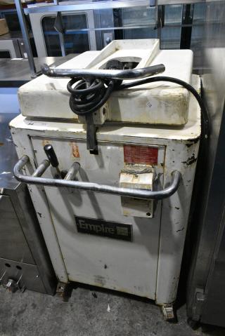 Empire Metal Commercial Floor Style Dough Divider on Commercial Casters. 208/240 Volts.