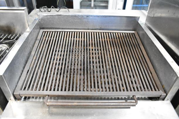 MagiKitch'n EM SMB 36 Stainless Steel Commercial Natural Gas Powered Charbroiler Grill on Commercial Casters. - Image 2 of 7
