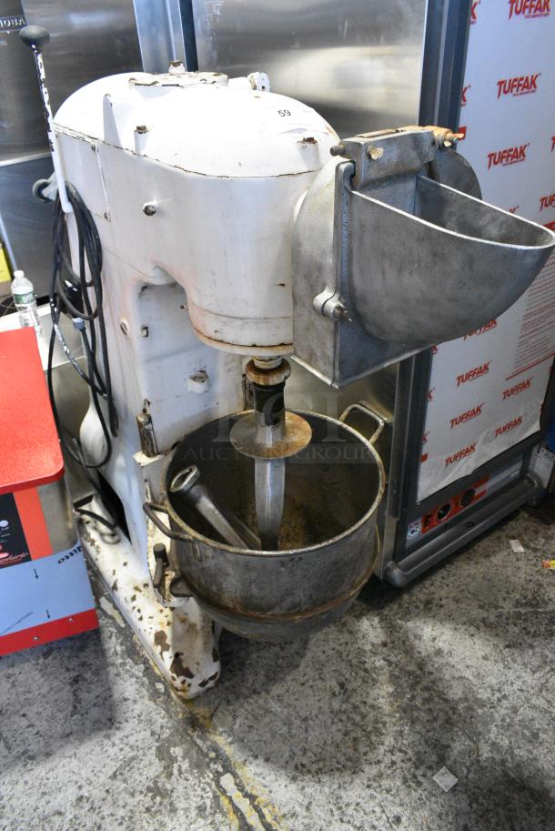 Bakers Machinery AS60QT Metal Commercial Floor Style 60 Quart Dough Mixer. w/ Pelican Head, Metal Mixing Bowl, Dough Hook and Paddle Attachments. 115/208-240 Volts. - Image 2 of 7