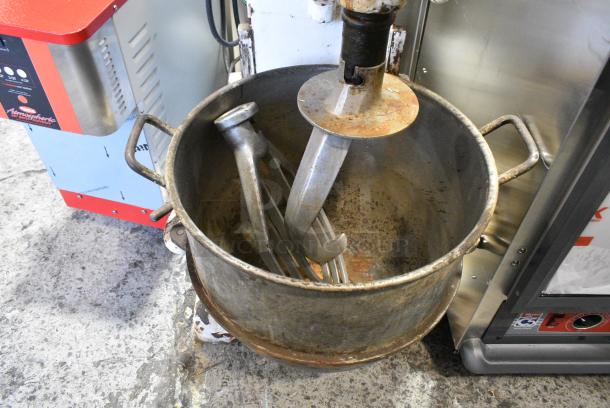 Bakers Machinery AS60QT Metal Commercial Floor Style 60 Quart Dough Mixer. w/ Pelican Head, Metal Mixing Bowl, Dough Hook and Paddle Attachments. 115/208-240 Volts. - Image 4 of 7