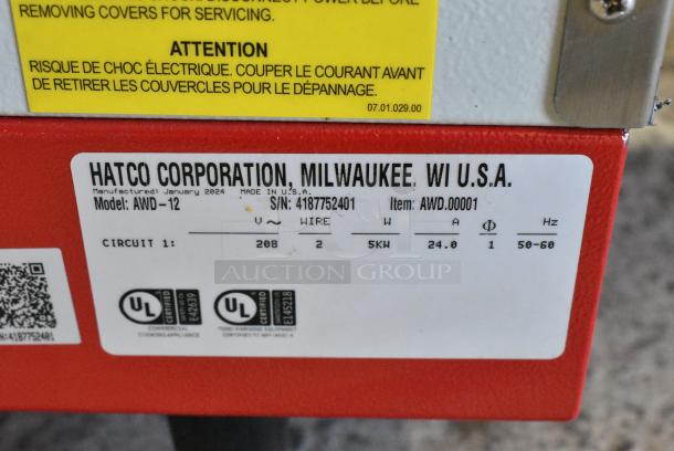 BRAND NEW! Hatco AWD-12 Metal Commercial Countertop Plumbed Hot Water Dispenser. 208 Volts, 1 Phase. - Image 6 of 6