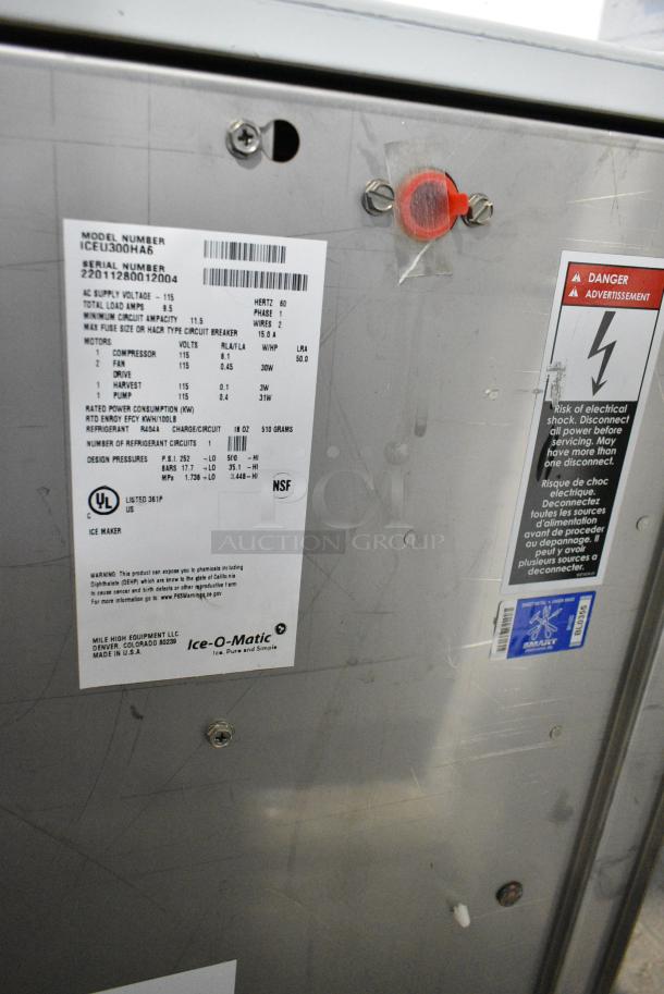 BRAND NEW SCRATCH AND DENT!  2022 Ice-O-Matic ICEU300HA5 Stainless Steel Commercial Self Contained Undercounter Ice Machine. 115 Volts, 1 Phase. - Image 9 of 10