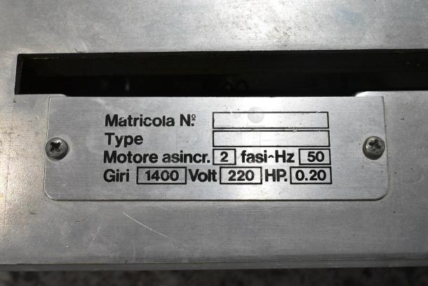 AEPi Metal Commercial Meat Slicer. 220 Volts, 1 Phase. Tested and Working! - Image 7 of 7