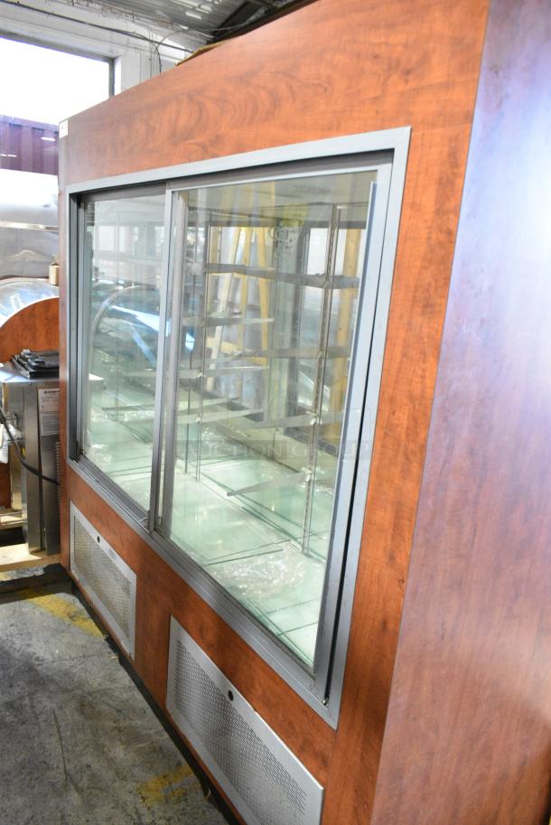 Metal Commercial 2 Door Reach In Dry Display Case Merchandiser. - Image 1 of 4