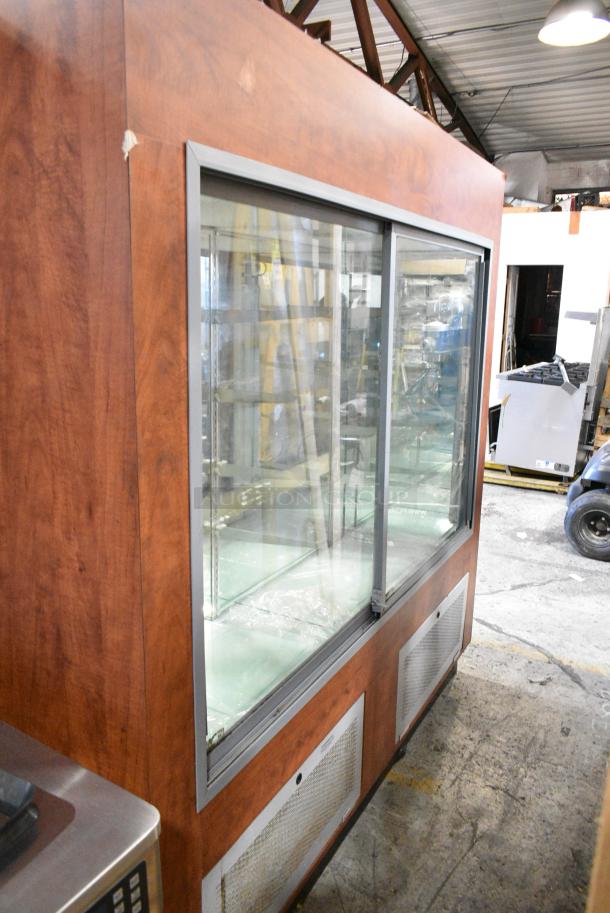 Metal Commercial 2 Door Reach In Dry Display Case Merchandiser. - Image 2 of 4