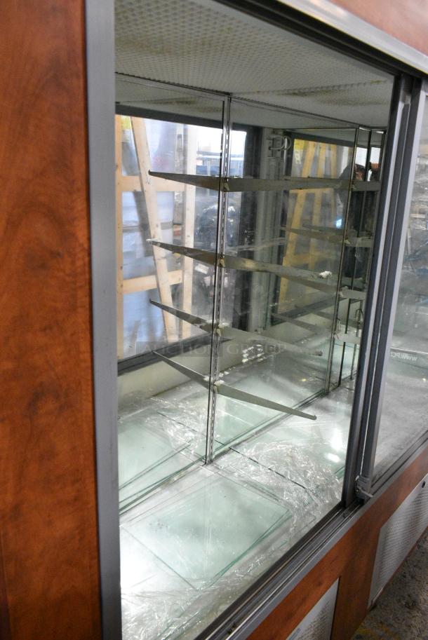 Metal Commercial 2 Door Reach In Dry Display Case Merchandiser. - Image 3 of 4
