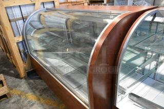 Metal Commercial Floor Style Dry Display Case Merchandiser.