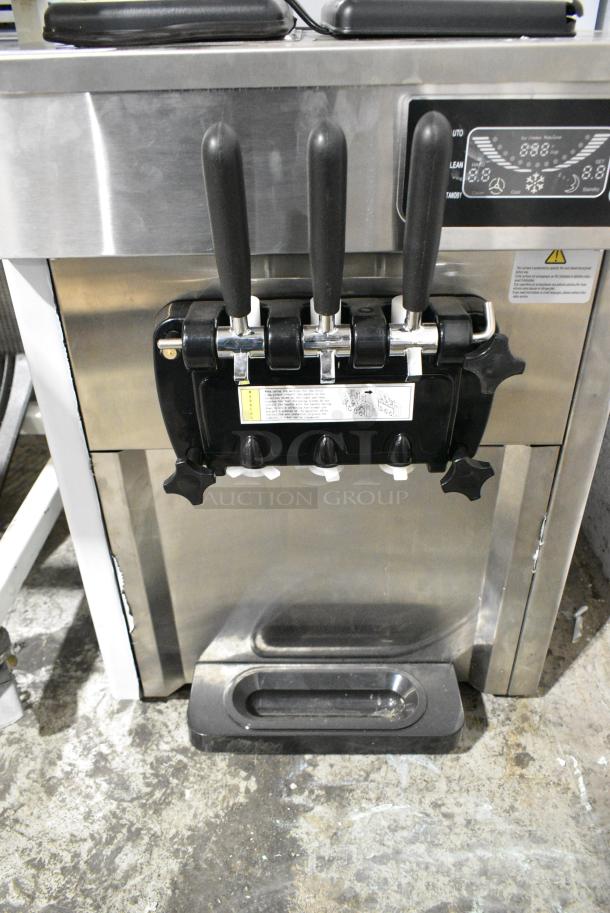 D520S Stainless Steel Commercial Countertop 2 Flavor w/ Twist Soft Serve Ice Cream Machine. 115 Volts, 1 Phase. - Image 4 of 5