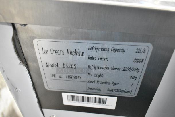 D520S Stainless Steel Commercial Countertop 2 Flavor w/ Twist Soft Serve Ice Cream Machine. 115 Volts, 1 Phase. - Image 5 of 5