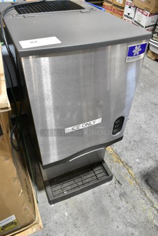 LIKE NEW! 2022 Manitowoc CNF0201A-161L Stainless Steel Commercial Countertop Ice Machine w/ Water Dispenser. 115 Volts, 1 Phase.