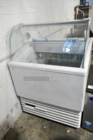 BRAND NEW! ISA ISETTA 4 TP Metal Commercial Floor Style Gelato Case. 230 Volts.