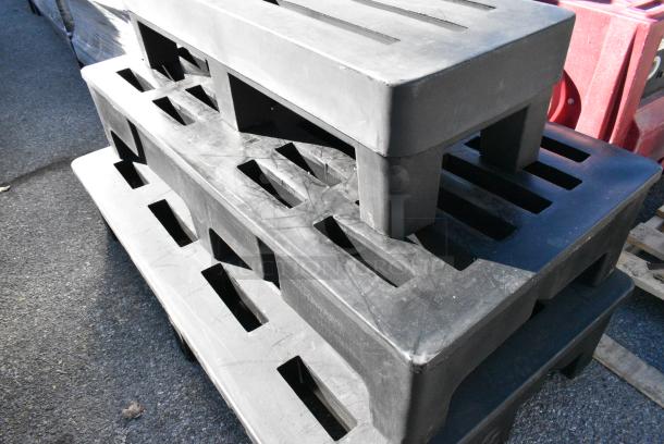 3 Various Black Poly Dunnage Racks. Includes 60x36x12. 3 Times Your Bid! - Image 3 of 4