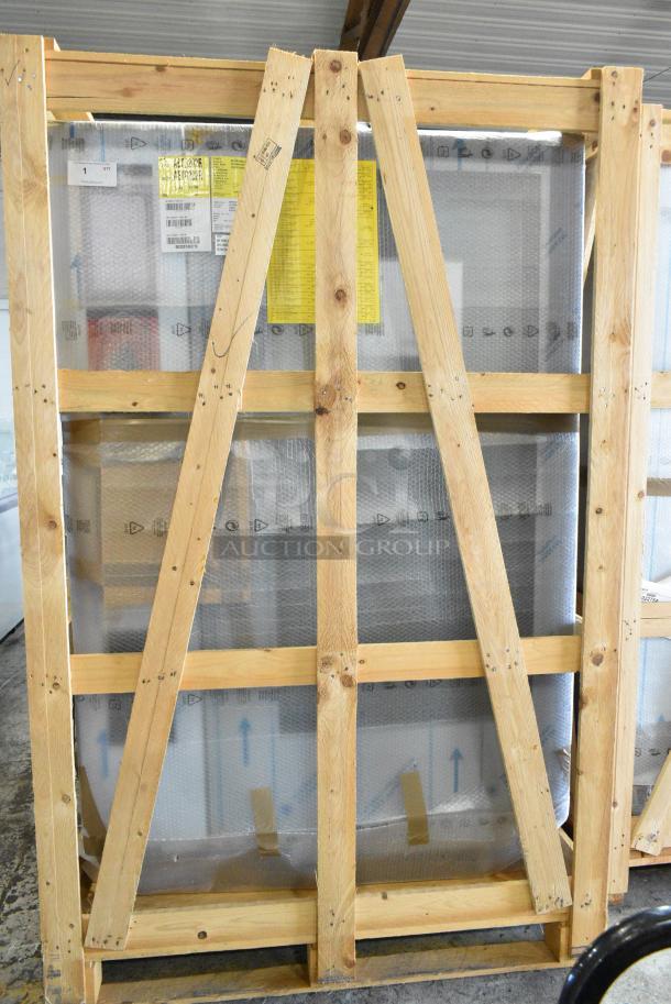 BRAND NEW IN CRATE! BKI AETG202R Stainless Steel Commercial Gas Powered Roll In Rack Combi Convection Oven w/ Metal Pan Rack. - Image 11 of 12