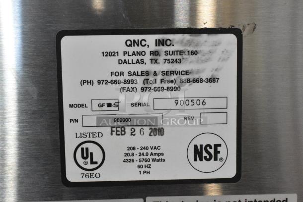 BRAND NEW SCRATCH AND DENT! QNC GF5 Stainless Steel Commercial Countertop Electric Powered Ventless Greaseless Quik N Crispy Fryer.  208-240 Volts. - Image 6 of 6