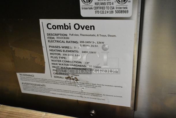 BRAND NEW SCRATCH AND DENT! Cooking Performance Group CPG 351OCB26I Stainless Steel Commercial Electric Powered Combi Convection Oven. 208-240 Volts, 3 Phase. - Image 5 of 5