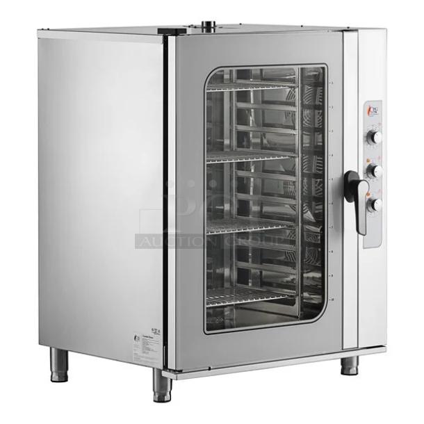 BRAND NEW SCRATCH AND DENT! Cooking Performance Group CPG 351OCB110I Stainless Steel Commercial Electric Powered Combi Convection Oven. 208-240 Volts, 3 Phase. - Image 1 of 7